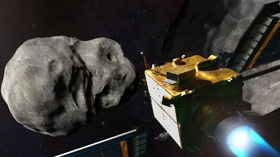 Nave kamikaze logra desviar un asteroide