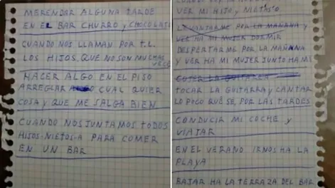 La simple lista de un abuelo que se hizó viral