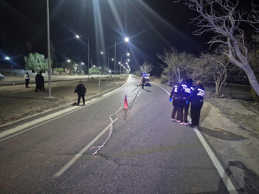 Motociclista fallecido en La Bebida.