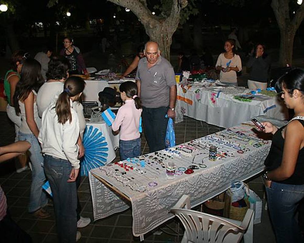 La fiesta para esperar la columna de gauchos