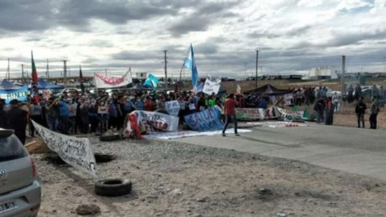 Una protesta frena la producción en Vaca Muerta