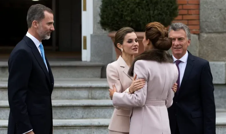 El Rey recibió a Macri en el Palacio Real