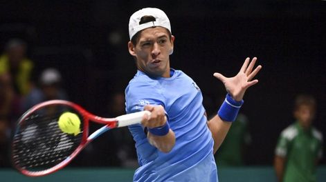 Sebastián Báez perdió ante Mateo Berrettini en el primer punto con Italia