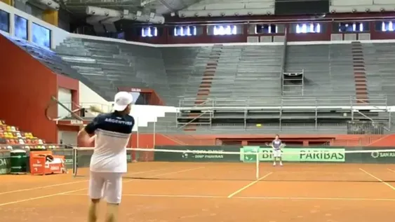 Gaudio y Coria “reeditaron” la final de Roland Garros en el Aldo Cantoni