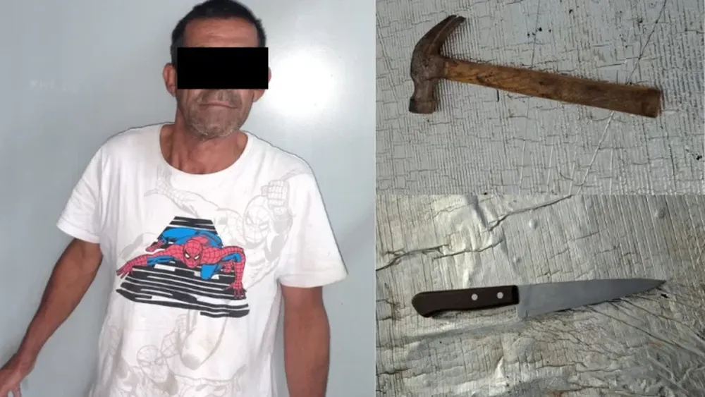 A pesar de tener una perimetral, fue con un cuchillo y un martillo a la casa de su exesposa y amenazó con matarla