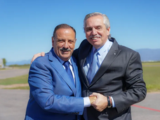 Ricardo Quintela con Alberto Fernández.- Ricardo Quintela con Alberto Fernández.-