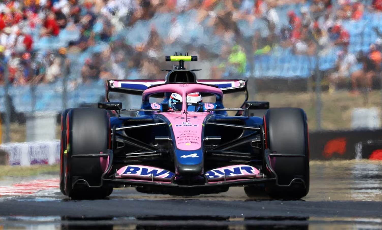 Franco Colapinto sufrió con el rendimiento de Alpine y terminó 15° en el GP de Hungría.