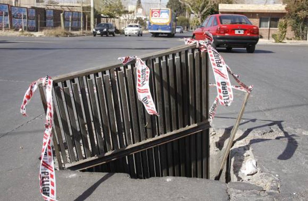Peligro en el medio de la calle