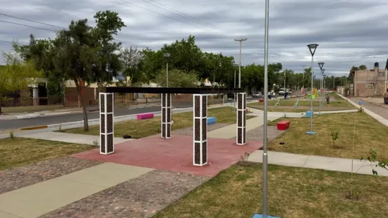 Esta tarde inauguran la renovada plaza del Barrio Los Tamarindos, en Chimbas