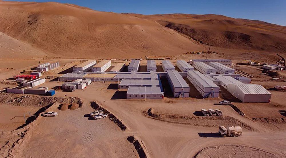 CAMPAMENTO de uno de los proyectos de cobre en la provincia de San Juan, corresponde al de BHP, que logrado la fusión de Josemaría y Filo del Sol.