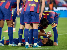 La lesión de Lamine Yamal en Barcelona enciende alarmas por su participación en el Mundial. La lesión de Lamine Yamal en Barcelona enciende alarmas por su participación en el Mundial.