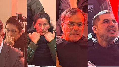 De izquierda a derecha, Antonio Benítez, Laudelina Peña, Daniel “Fierrito” Ramírez y Walter Maciel. (Foto: TN).