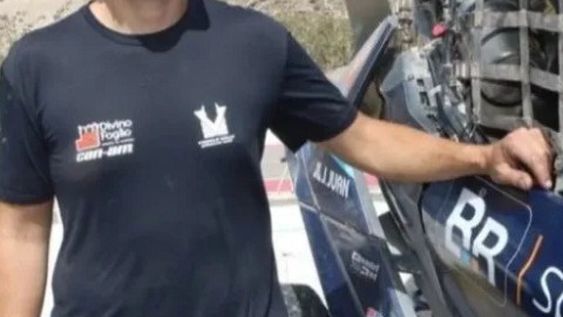 EL SANJUANINO Lisandro Sisterna, navegante de un español en categoría autos.