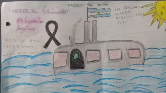 Chicos transformaron la tragedia del submarino en un emotivo aprendizaje