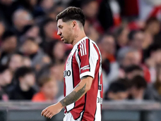 Gonzalo Montiel se lesionó y River lo pierde ante Independiente Santa Fe.