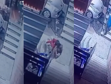 Momento del ataque. Foto: captura video.