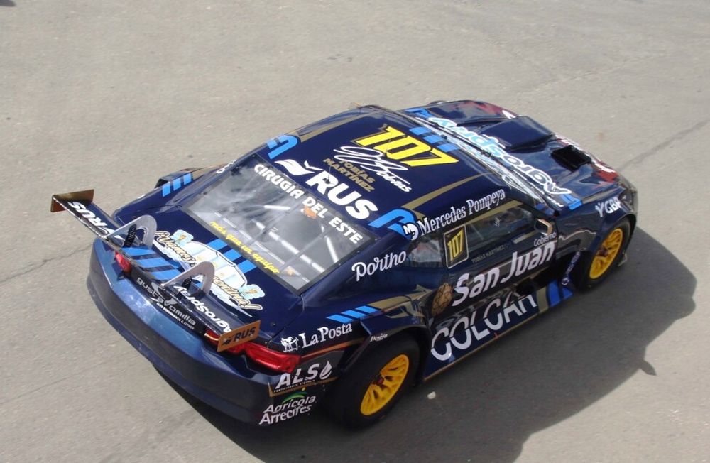 Prometedor. Tobías Martínez y su Camaro respondieron en Viedma en la clasificación del Turismo Carretera.