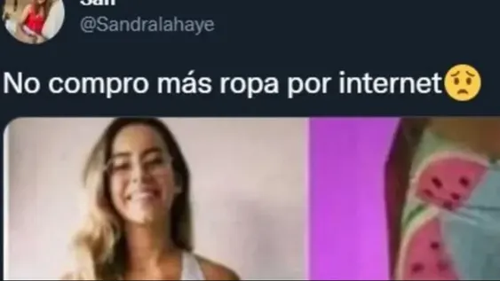 Pidió una calza por Internet, se la probó y se dio cuenta un sugerente detalle