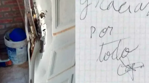 Entró a robar en una casa, la desvalijó y dejó una insólita nota a las víctimas