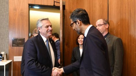 El CEO de Google le anunció a Alberto Fernández una inversión de u$s1.200 millones en la región