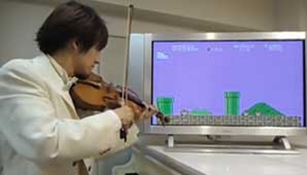 Delicias con un violín