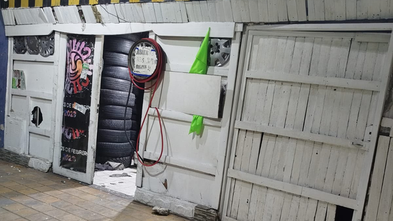 La gomería donde se produjo el violento ataque.&nbsp;