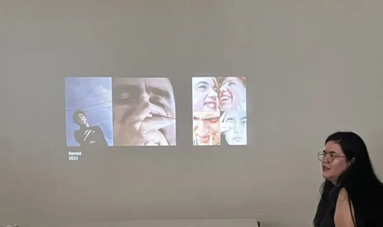 Ivonne Di Césare fue la primera alumna universitaria en usar las instalaciones del Observatorio de la Realidad Virtual Aumentada de la UNSJ para defender su tesis.