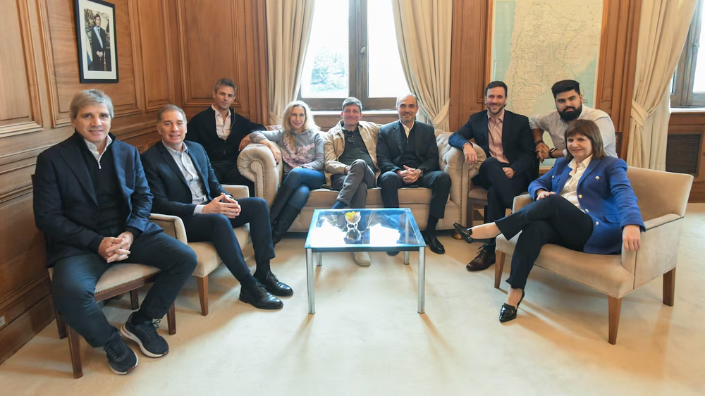 La mesa política del Gobierno se reúne en la Casa Rosada.&nbsp;