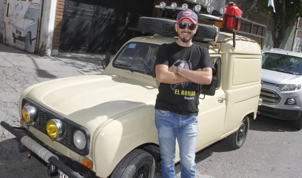 Un peluquero sanjuanino buscará recorrer el país y América en un auto modelo “70