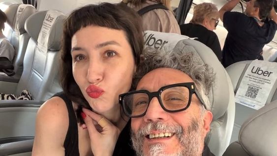 Foto, dedicatorias y amor de ida y vuelta: Sofía Gala Castiglione y Fito Páez