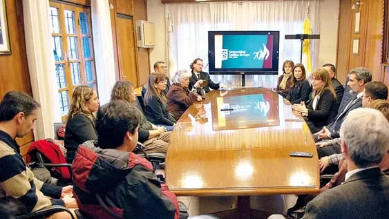 Agasajo a periodistas en la UCCuyo