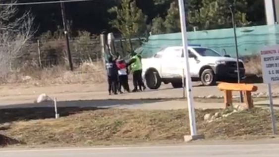 Video: paseaba a su perro y la detuvieron por violar la cuarentena