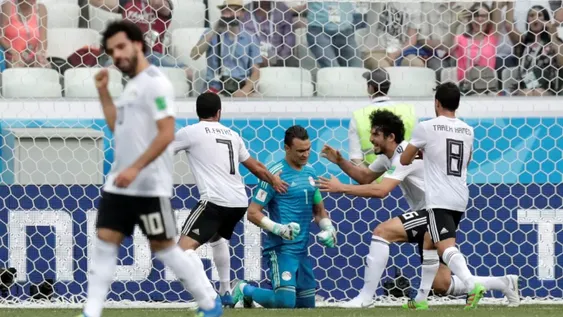 Arabia le ganó a Egipto en la última pelota