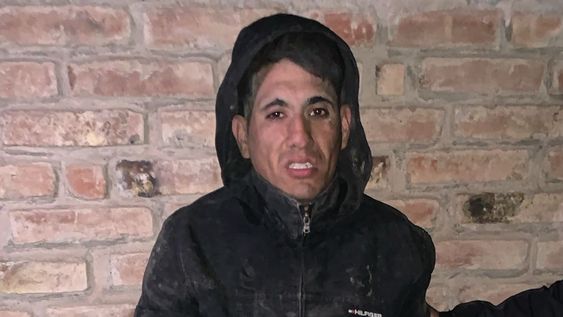 Franco Daniel Argüello Herrera, integrante de la banda Los cordobeses detenido. Imagen de su arresto en Flagrancia a la que pudo acceder DIARIO DE CUYO.