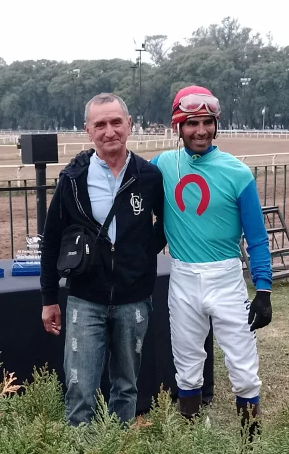 En el Hip&oacute;dromo de Rosario cuando gan&oacute; el Cl&aacute;sico Presidente de la Rep&uacute;blica con &ldquo;S&uacute;per Dakota&rdquo; de Juan Guillermo Ublich.