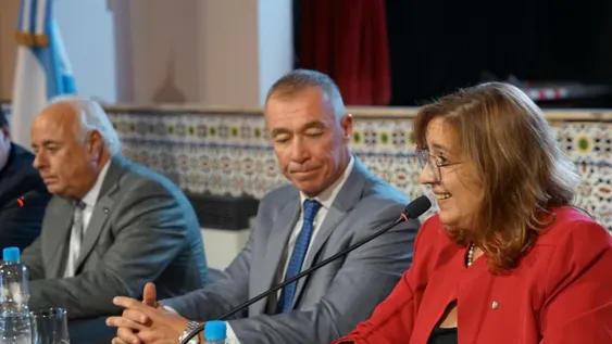 EN UN ACTO DE  TRASPASO conjunto con Marcelo Lima, la magistrada anunció cuál será su agenda de trabajo.