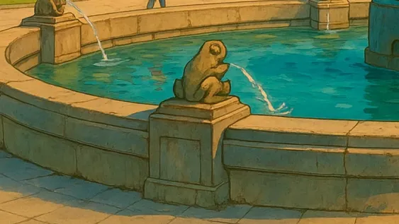 San Juan al Estilo Studio Ghibli con ChatGPT: Sapo de la fuente de la Plaza 25 de Mayo. San Juan al Estilo Studio Ghibli con ChatGPT: Sapo de la fuente de la Plaza 25 de Mayo.