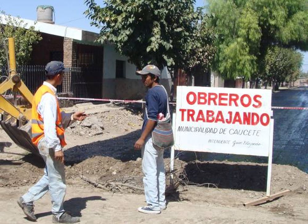 Nuevas calles con asfalto en Caucete