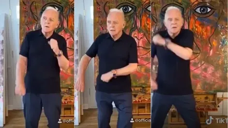 El hilarante video de Anthony Hopkins en Tik Tok bailando hip hop
