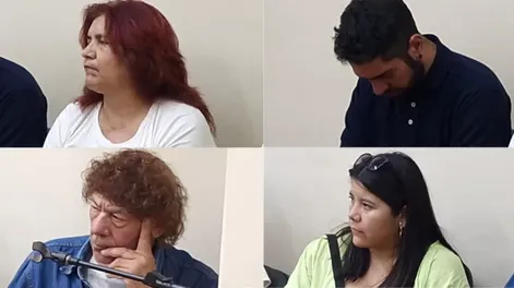 Arriba: Balmaceda y Brian Jesús Retamoso. Abajo: Juan Domingo y Antonela Abigail Retamoso.