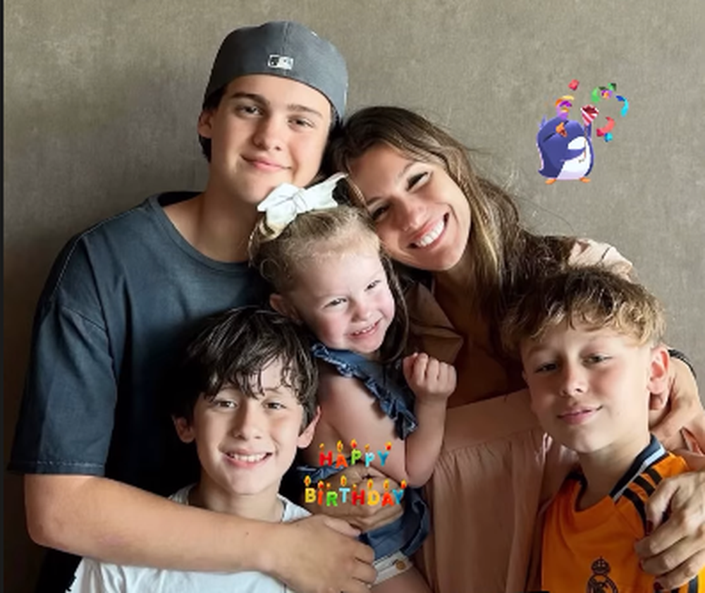 Pampita celebró el cumpleaños de su hija Anita y Benjamín Vicuña participó del festejo