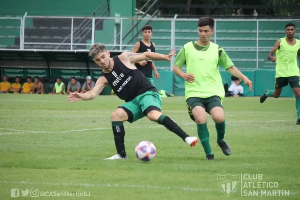 San Martín en su primera prueba de cara al debut, goleó a Peñaflor
