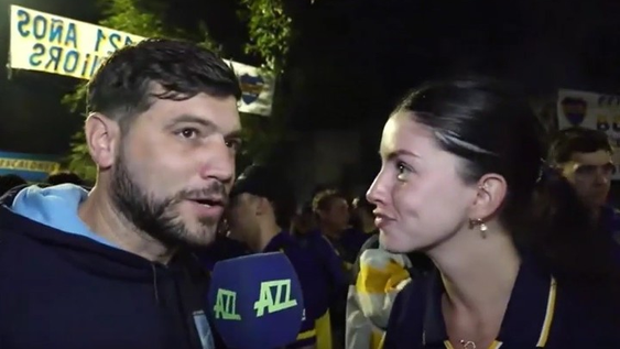 la entrevista entre un periodista y una hincha de boca antes del partido que se hizo viral: el video