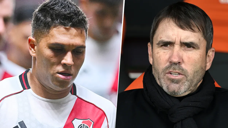 Juanfer Quintero empezó a despedirse de River