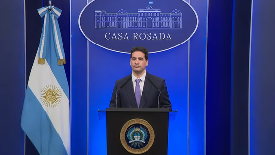 El vocero presidencial, Adrián Ravier.