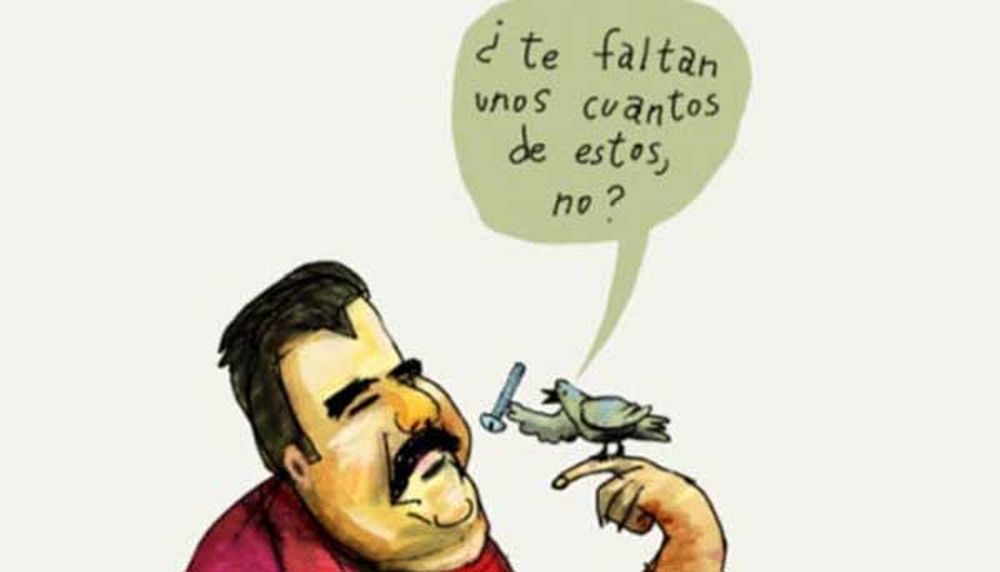Salieron afiches del encuentro entre Maduro y un pajarito