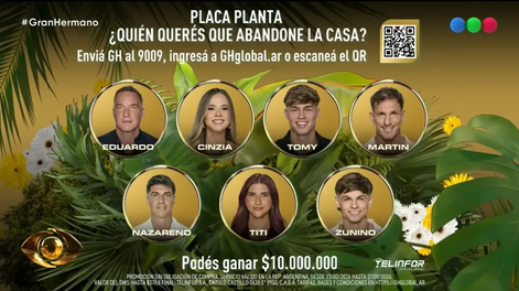 Menos verde. A partir de mañana habrá una planta menos en Gran Hermano