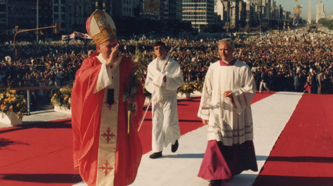 Juan Pablo II en Argentina.