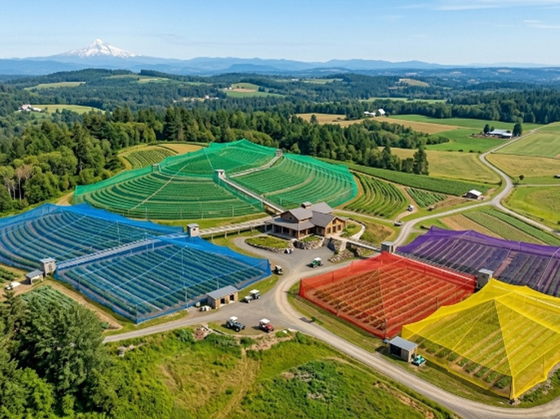 La innovadora técnica japonesa que usa redes rojas en los cultivos para espantar plagas sin agroquímicos