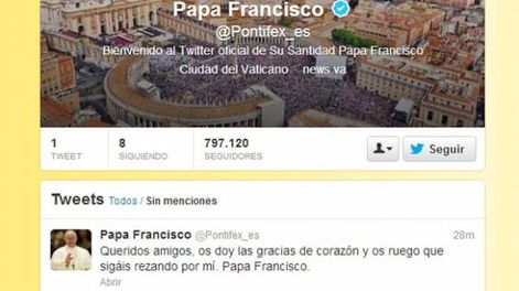 Francisco hizo su primer tuit